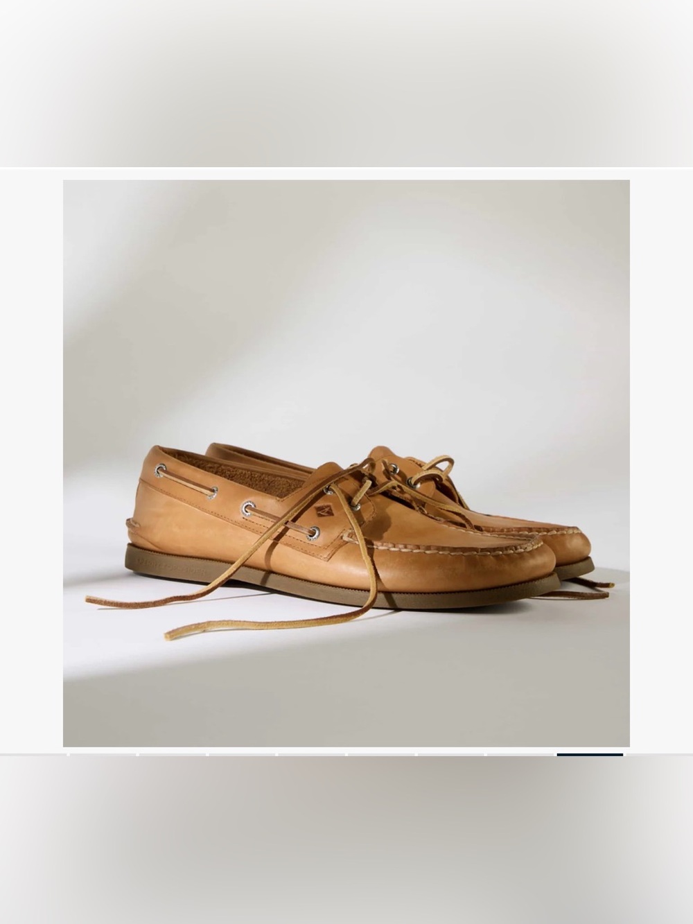 Sperry Top-Sider Men's Authentic Original Boat Shoes Leather - Sahara Size 7